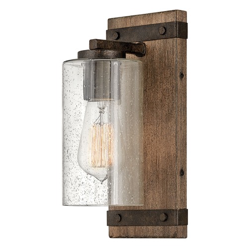 Hinkley Sawyer Sequoia & Iron Rust Sconce by Hinkley Lighting 5940SQ