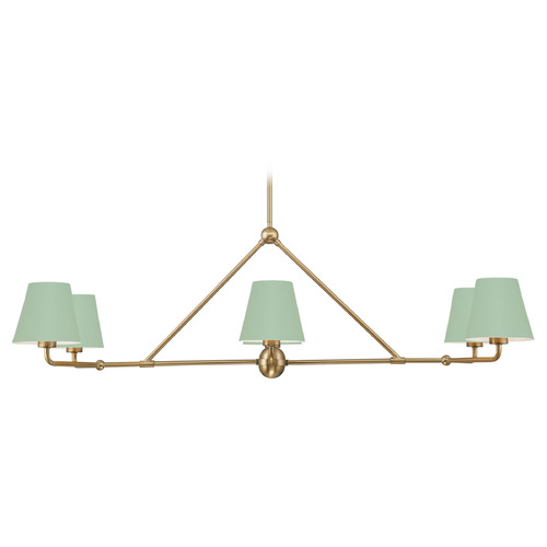 Crystorama Lighting Crystorama Lighting Xavier Vibrant Gold , Green Chandelier XAV-B9306-VG-GR