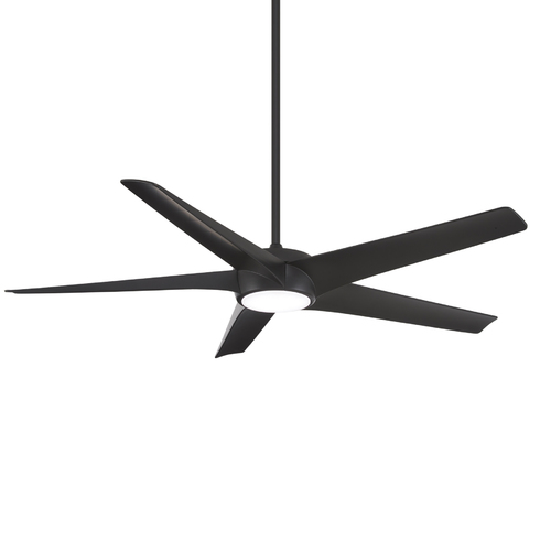 Minka Aire Skymaster 65-Inch LED Ceiling Fan in Coal Black by Minka Aire F767L-CL