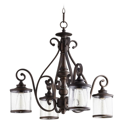 Quorum Lighting San Miguel Vintage Copper Chandelier by Quorum Lighting 6473-4-39