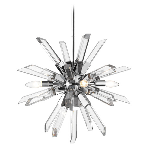 Z-Lite Burst Chrome Chandelier by Z-Lite 4003-4CH