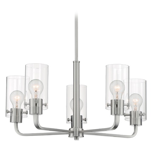 Satco Lighting Sommerset Brushed Nickel Chandelier by Satco Lighting 60/7175