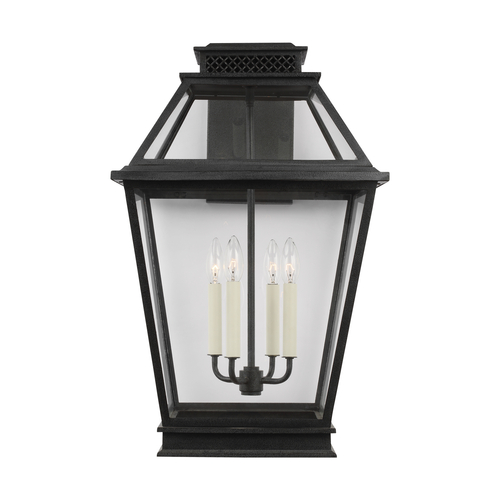 Visual Comfort Studio Collection Chapman & Meyers Falmouth Dark Weathered Zinc Outdoor Lantern by Visual Comfort Studio CO1044DWZ