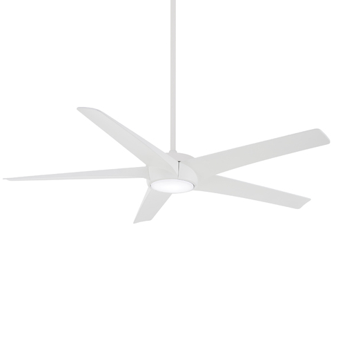 Minka Aire Skymaster 65-Inch LED Ceiling Fan in Flat White by Minka Aire F767L-WHF