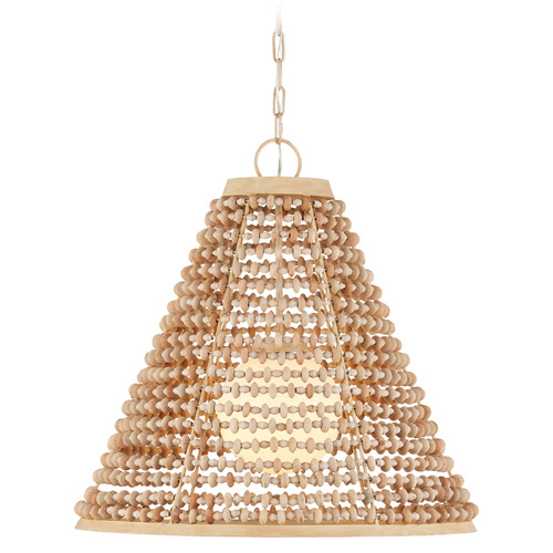 Currey and Company Lighting Currey and Company Pendulum Natural / Coco Cream Pendant Light with Globe Shade 9000-1166