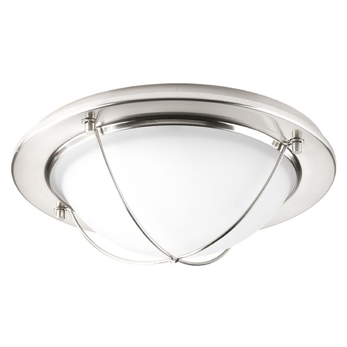 Progress Lighting Portal LED Brushed Nickel LED Flush Mount by Progress Lighting P3658-0930K9