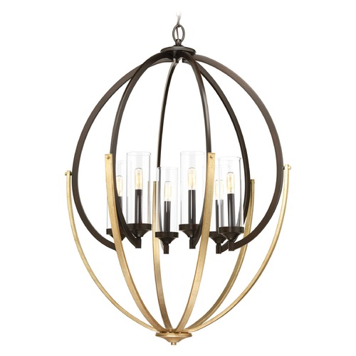Progress Lighting Evoke Chandelier in Bronze by Progress Lighting P400026-020