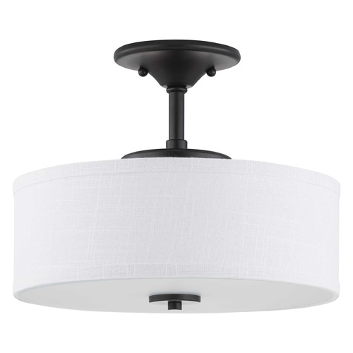 Progress Lighting Inspire LED Graphite LED Semi-Flush Mount by Progress Lighting P350134-143-30