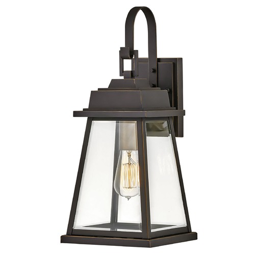 Hinkley Bainbridge 19.25-Inch Oil Rubbed Bronze & Heritage Brass Outdoor Wall Light by Hinkley Lighting 2944OZ