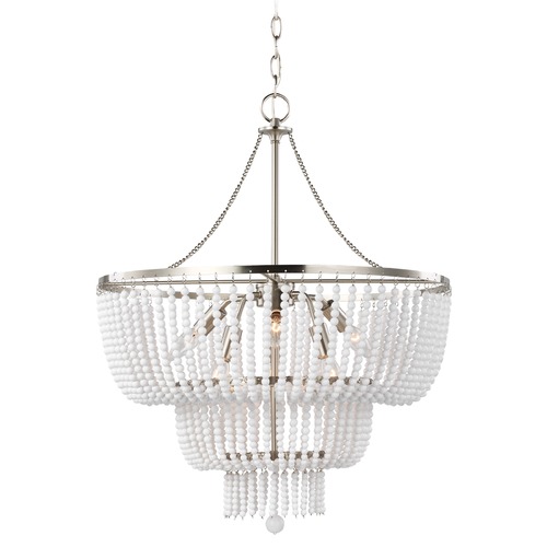 Visual Comfort Studio Collection Visual Comfort Studio Jackie Brushed Nickel LED Chandelier 3180706EN-962