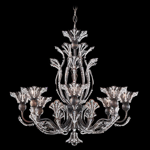 Schonbek Lighting Schonbek Worldwide Lighting Rivendell Heirloom Bronze Crystal Chandelier 7863-76R
