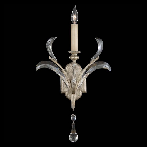 Fine Art Lamps Fine Art Lamps Beveled Arcs Silver Leaf Sconce 705150ST