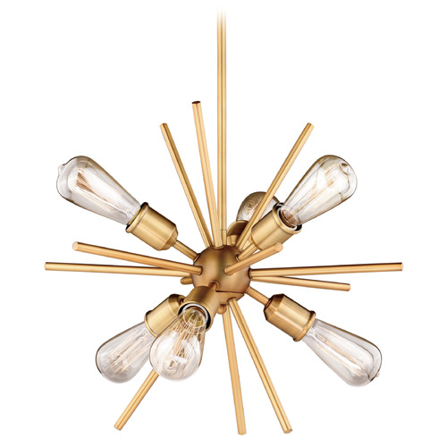 Vaxcel Lighting Vaxcel Lighting Estelle Natural Brass Pendant Light P0238