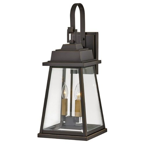 Hinkley Bainbridge 25-Inch Oil Rubbed Bronze & Heritage Brass Outdoor Wall Light by Hinkley Lighting 2945OZ