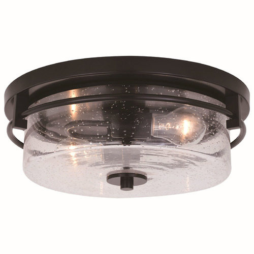 Vaxcel Lighting Vaxcel Lighting Addison Matte Black Flushmount Light C0253