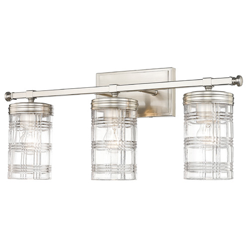 Z-Lite Archer Brushed Nickel Bathroom Light by Z-Lite 344-3V-BN