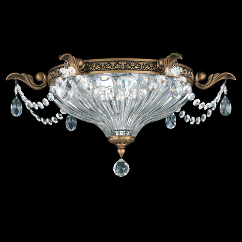 Schonbek Lighting Schonbek Worldwide Lighting Milano Florentine Bronze Flushmount Light 5633-83R