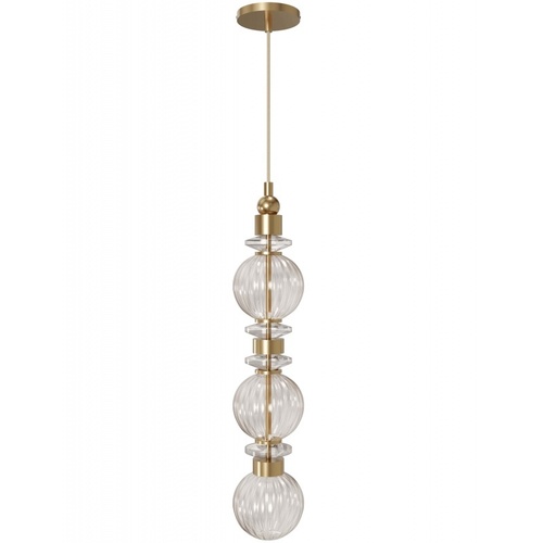 Avenue Lighting Avra 26-Inch High LED Pendant in Aged Brass by Avenue Lighting HF7903-AB