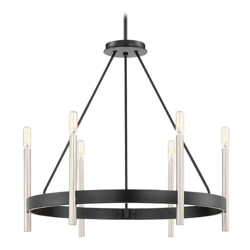 Quoizel Lighting Anthem 24.75-Inch Chandelier in Mystic Black by Quoizel Lighting ATH5006K