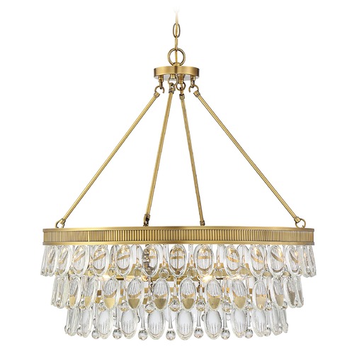 Savoy House Windham 6-Light Warm Brass Pendant by Savoy House 7-8701-6-322