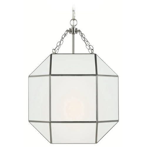 Visual Comfort Studio Collection Visual Comfort Studio Collection Morrison Brushed Nickel Pendant Light with Octagon Shade 5279453-962