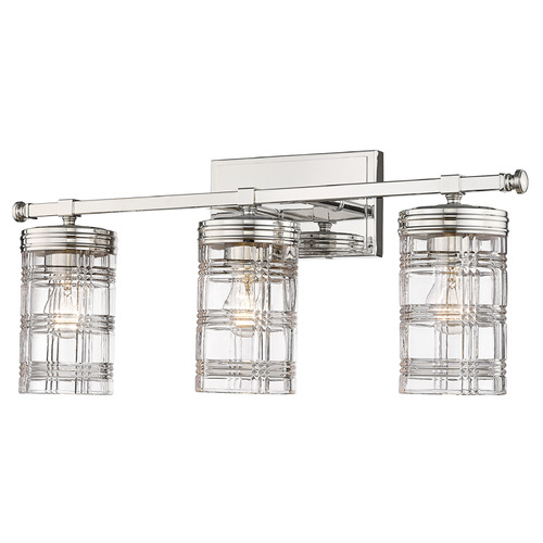 Z-Lite Archer Polished Nickel Bathroom Light by Z-Lite 344-3V-PN