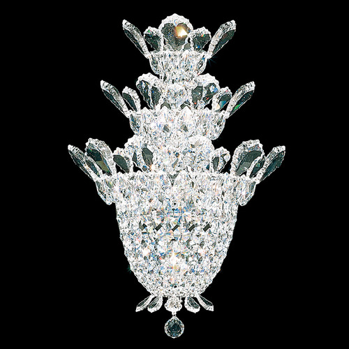 Schonbek Lighting Schonbek Worldwide Lighting Trilliane Polished Stainless Steel Sconce 5888R