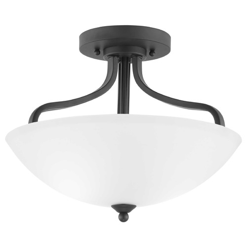 Progress Lighting Laird Antique Bronze 3-Light Semi-Flush Mount by Progress Lighting P350136-020