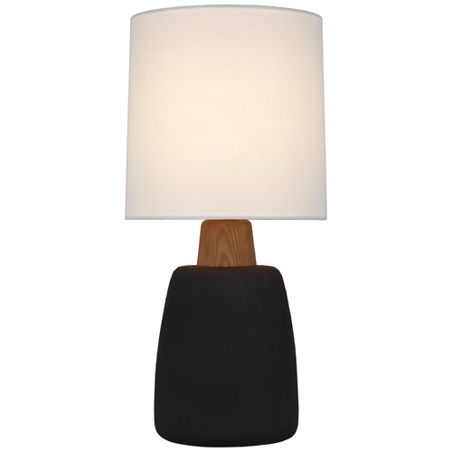 Visual Comfort Signature Collection Barbara Barry Aida Table Lamp in Black & Oak by Visual Comfort Signature BBL3610PRBL