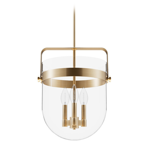Hunter Fan Company Hunter Fan Company Karloff Alturas Gold Pendant Light with Bowl / Dome Shade 19831