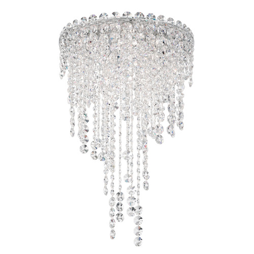 Schonbek Lighting Schonbek Worldwide Lighting Chantant Polished Stainless Steel Flushmount Light CH1201N-401R