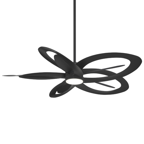 Minka Aire Pinup 60-Inch LED Ceiling Fan in Coal Black by Minka Aire F862L-CL