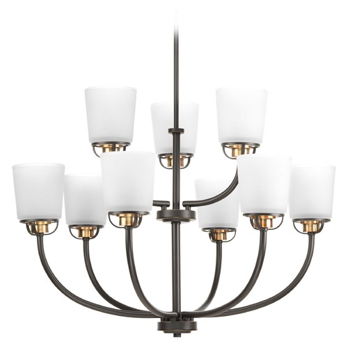 Progress Lighting West Village Chandelier in Antique Bronze & Brass by Progress Lighting P400010-020