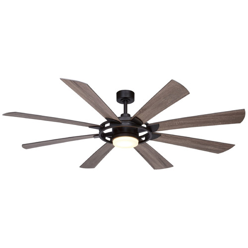 Vaxcel Lighting Vaxcel Lighting Burlington New Bronze LED Ceiling Fan with Light F0092
