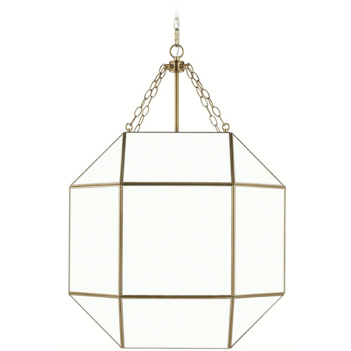 Visual Comfort Studio Collection Visual Comfort Studio Collection Morrison Satin Brass Pendant Light with Octagon Shade 5279454-848