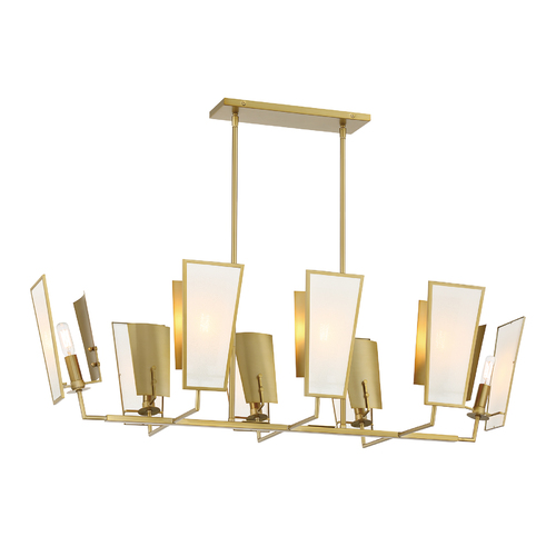 Minka Lavery Ricochet 44-Inch 8-Light Linear Light in Soft Brass by Minka Lavery 2679-695
