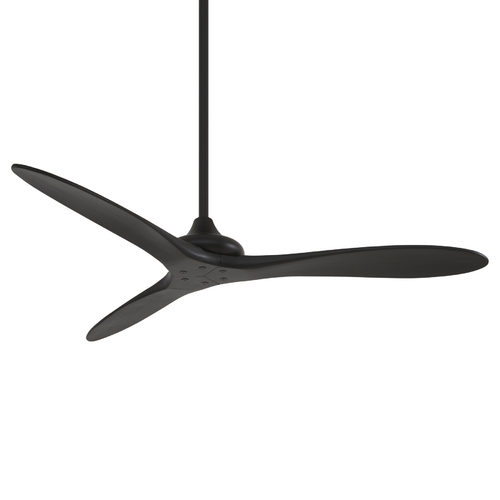 Minka Aire Vapor 60-Inch Damp-Rated Ceiling Fan in Coal Black by Minka Aire F662-CL/TK
