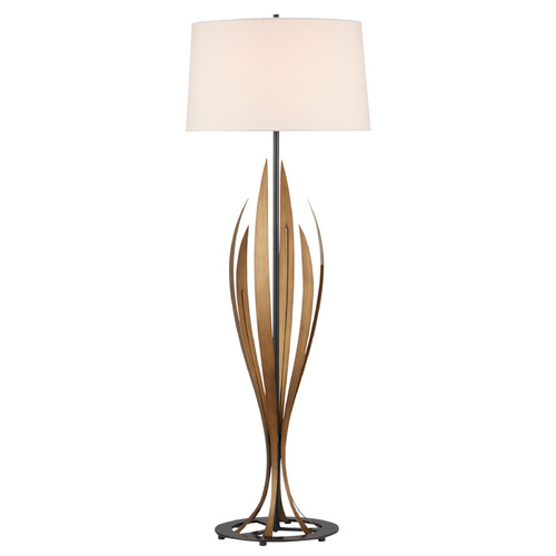 Currey and Company Lighting Currey and Company Neilos Antique Brass / Oil Rubbed Bronze Floor Lamp with Empire Shade 8000-0148