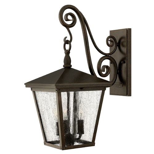 Hinkley Seeded Glass Outdoor Wall Light Bronze by Hinkley Lighting 1434RB