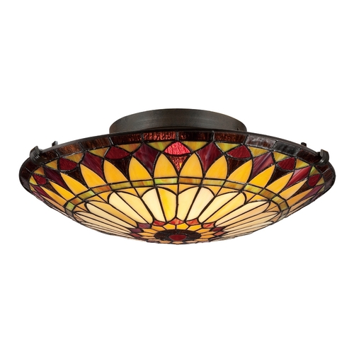 Quoizel Lighting West End Flush Mount in Vintage Bronze by Quoizel Lighting TF1400SVB