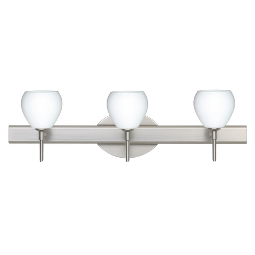 Besa Lighting Besa Lighting Tay Satin Nickel LED Bathroom Light 3SW-560507-LED-SN