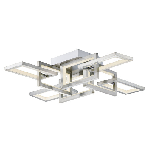 ET2 Lighting Link LED Flush Mount in Satin Nickel by ET2 Lighting E20352-SN