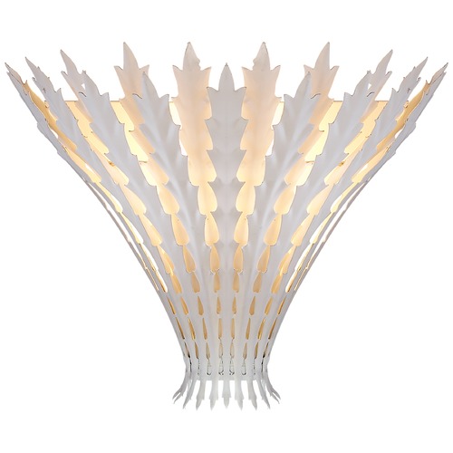 Visual Comfort Signature Collection Aerin Hampton Wall Light in Plaster White by Visual Comfort Signature ARN2001PW