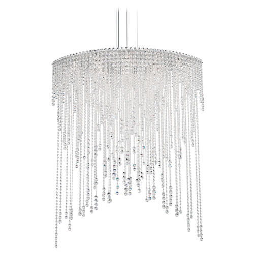 Schonbek Lighting Schonbek Worldwide Lighting Chantant Polished Stainless Steel Pendant Light CH4813N-401R