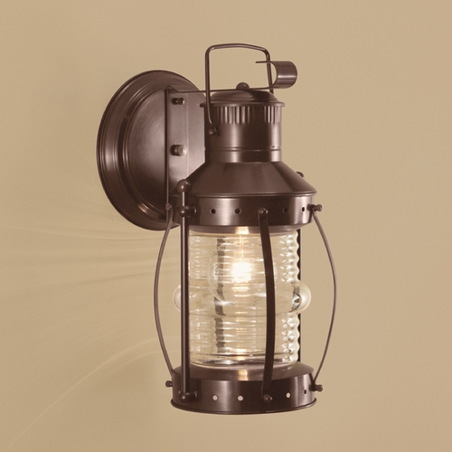 Norwell Lighting Seafarer Bronze Outdoor Wall Light 1105-BR-CL