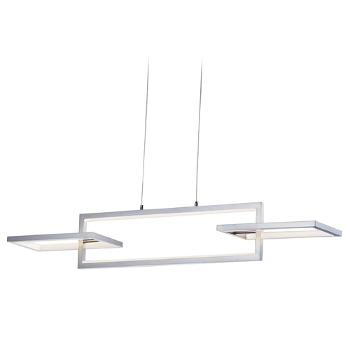 ET2 Lighting Link LED Linear Pendant in Satin Nickel by ET2 Lighting E20354-SN