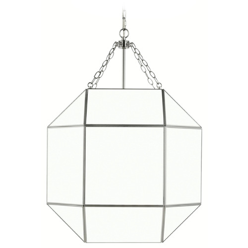 Visual Comfort Studio Collection Visual Comfort Studio Collection Morrison Brushed Nickel Pendant Light with Octagon Shade 5279454-962