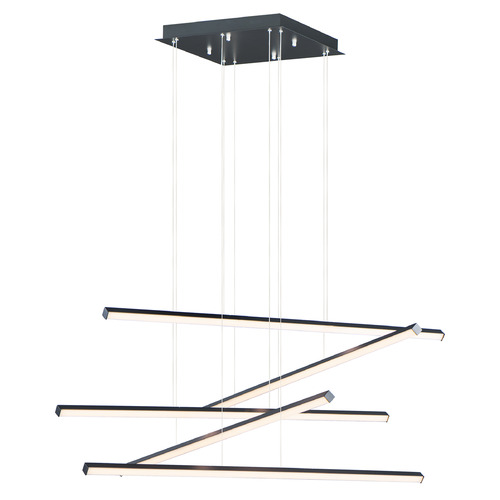 ET2 Lighting Hover 5-Light LED Pendant in Black by ET2 Lighting E21375-BK