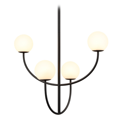 Elk Lighting Elk Lighting Doby Matte Black Pendant Light with Globe Shade H0018-10371