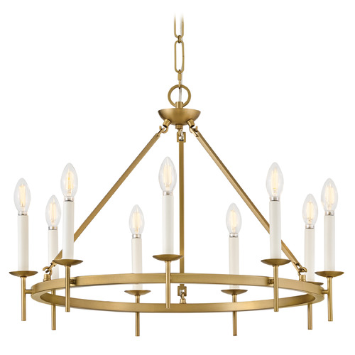 Hinkley Hinkley Copley Lacquered Brass LED Chandelier 47475LCB